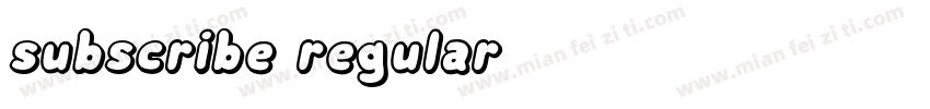 subscribe regular字体转换